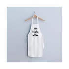Kép 1/4 - Konyhai kötény - "Mr. Right" felirattal - 80 x 70 cm - 200 gsm