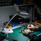 Kép 2/13 - LED lámpa - nagyító lencsével - 4" - 100 mm