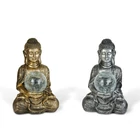 Kép 2/3 - Szolár Buddha - 1 melegfehér LED - műgyanta - 17 x 15 x 26 cm - 2 féle