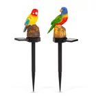 Kép 2/3 - Leszúrható szolár dekoráció - papagáj - 1 melegfehér LED - 8 x 60 x 41 cm