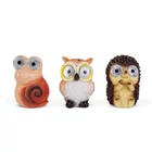 Kép 2/3 - Szolár állatfigurák - 3 féle - 2 fehér LED - 8,5 cm