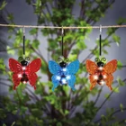 Kép 2/8 - Szolár lámpa - leszúrható / függeszthető - pillangó - többféle - 12 x 6 x 21,5 cm - 4 LED