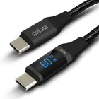 Kép 2/4 - Adatkábel - Type-C / Type-C - teljesítmény kijelzéssel - fekete - 1 m - 3 A - 60W