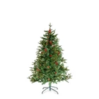 Kép 2/2 - Műfenyő - 150 cm - PE / PVC - piros bogyóval