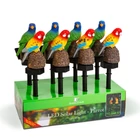 Kép 3/3 - Leszúrható szolár dekoráció - papagáj - 1 melegfehér LED - 8 x 60 x 41 cm