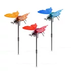 Kép 3/8 - Szolár lámpa - leszúrható / függeszthető - pillangó - többféle - 12 x 6 x 21,5 cm - 4 LED