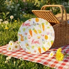 Kép 3/3 - Húsvéti tálca - fém - répás - 33 cm