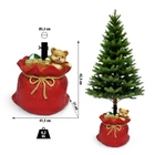 Kép 3/4 - Karácsonyfatalp - mikulászsák - műkő - 41,5 x 31 x 42,5 cm