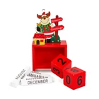 Kép 2/9 - Karácsonyi naptár - MDF - 13,5 x 7 x 3,5 cm - 3 féle