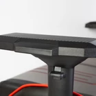 Kép 3/4 - Gamer szék párnával (szürle/fekete/piros, 84 x 52 / 48 x 50 cm)