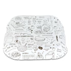 Kép 3/4 - Air fryer sütőpapír (olaj nélküli sütőhöz, mintás, négyzet, 23 cm, 50 db / csomag)