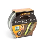 Kép 4/4 - Ragasztószalag - csúszásmentes - 5 m x 50 mm - foszforeszkáló / fekete