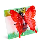 Kép 7/8 - Szolár lámpa - leszúrható / függeszthető - pillangó - többféle - 12 x 6 x 21,5 cm - 4 LED