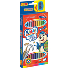 Kép 2/4 - Kétoldalú színes ceruzák faragóval (12 db)