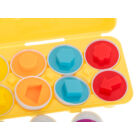 Kép 3/10 - 12 részes tojás alakú logikai játék tartóban