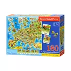 Kép 2/2 - 180 db-os oktató puzzle (Európa térképe)