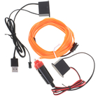 Kép 3/7 - LED környezeti világítás autóhoz / auto USB / 12V szalag 3m narancs