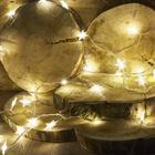 Kép 8/10 - LED csillag fénylánc 10m 100LED - meleg fehér