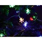 Kép 6/7 - LED hópehely fénylánc 10m 100LED - többszínű