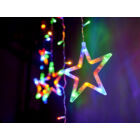 Kép 7/7 - LED csillagfüggöny 2.5m 138LED - többszínű