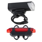 Kép 6/9 - LED kerékpár lámpa hátsó-első szett USB