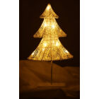 Kép 8/11 - Karácsonyfa álló dekoráció 39cm 10LED - meleg sárga