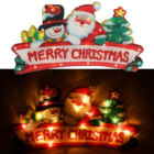 Kép 4/6 - LED függőfények Merry Christmas dekoráció 45cm