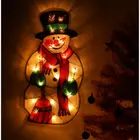 Kép 5/8 - LED függőfények hóember dekoráció 45cm
