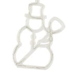 Kép 5/10 - LED függőlámpa karácsonyi dekoráció 49cm 10 LED-ek - hóember 