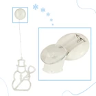 Kép 6/10 - LED függőlámpa karácsonyi dekoráció 49cm 10 LED-ek - hóember 