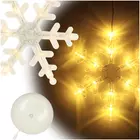 Kép 1/10 - LED függőlámpa karácsonyi dekoráció 45cm 10 LED - hópehely 