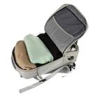 Kép 4/7 - Vízálló repülős utazó hátizsák USB kábellel – Szürke 