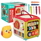 Kép 1/10 - Interaktív oktató kocka - Etesd a madarat 6 az 1-ben 