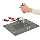 Kép 10/11 - Elektromos versenypálya + 2 autó építőkockákkal 