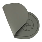 Kép 4/8 - Jóga szőnyeg 127x63x0,6 cm fekete