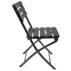 Összecsukható kerti szék fekete - 2 db