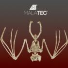 Kép 10/11 - Malatec denevér csontváz dekoráció 30 cm
