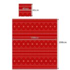 Kép 9/9 - Puha meleg takaró párnahuzattal piros színben, téli motívummal 1.6x2m