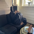 Kép 12/13 - XXL plüss pulóver fekete 