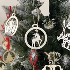 Kép 7/10 - Fából készült karácsonyi díszek