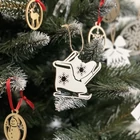 Kép 8/10 - Fából készült karácsonyi díszek