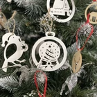 Kép 9/10 - Fából készült karácsonyi díszek