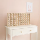 Kép 4/12 - Fa polc játékoknak 54 rekesszel