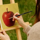 Kép 8/10 - Festőecset készlet tartóval, 5db