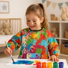 Kép 8/13 - Vízálló védőkötény 4-6 éves gyerekeknek