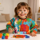 Kép 9/13 - Vízálló védőkötény 4-6 éves gyerekeknek