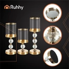 Kép 6/7 - Ruhhy gyertyatartó készlet 3 db - arany