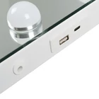 Kép 10/13 - Soulima LED Sminktükör 80x62 cm