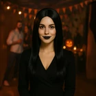 Kép 7/7 - Hosszú fekete paróka - fonott