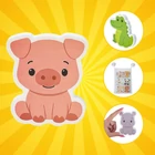 Kép 7/8 - Állatos Habszivacs fürdőjáték